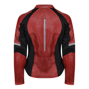Fiona Red Leather Jacket