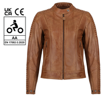 Load image into Gallery viewer, Valerie Camel Leather Jacket
