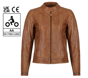 Valerie Camel Leather Jacket