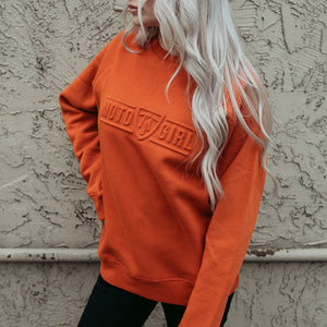 3D Logo Sweatshirt Burnt Orange
