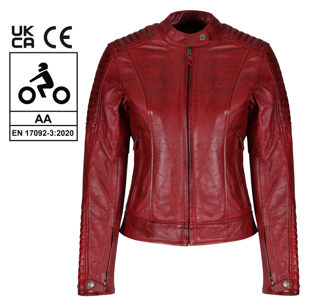 Valerie Red Leather Jacket